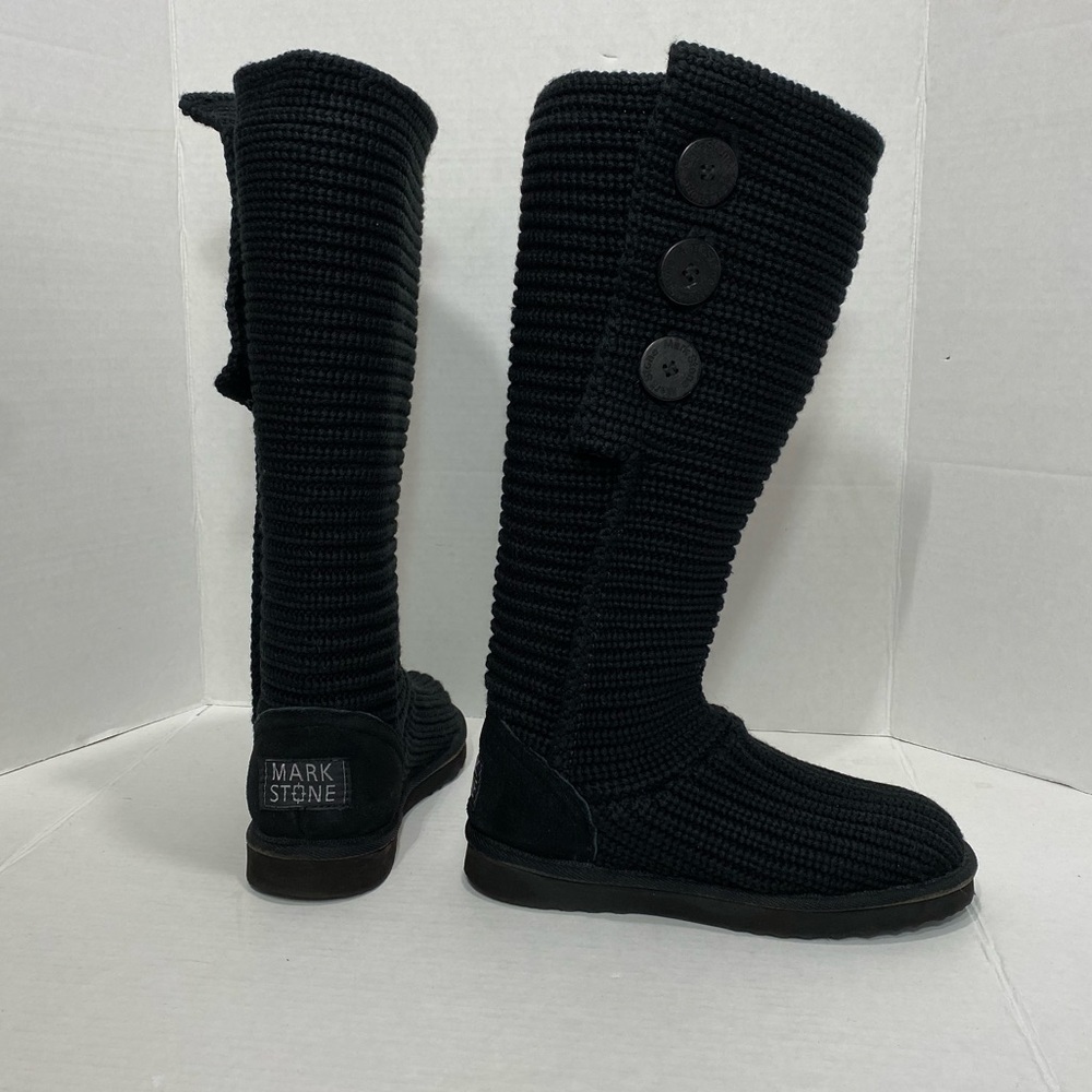Mark Stone whistler knit GENUINE SHEEPSKIN cardy ugg boots Ladies 8 1/2
